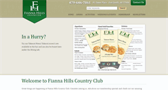 Desktop Screenshot of fiannahillscountryclub.com