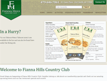 Tablet Screenshot of fiannahillscountryclub.com